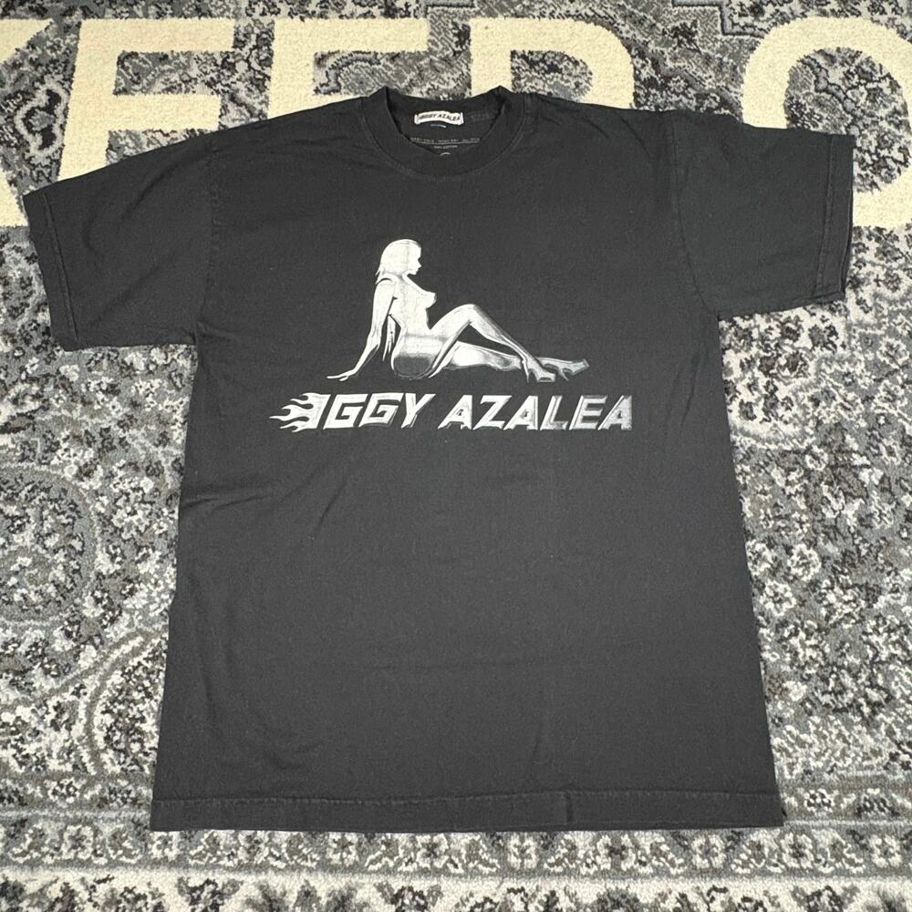 Iggy‎ Azalea Walk A Mile Graphic T-shirt Men M Black I Am The Stripclub Music